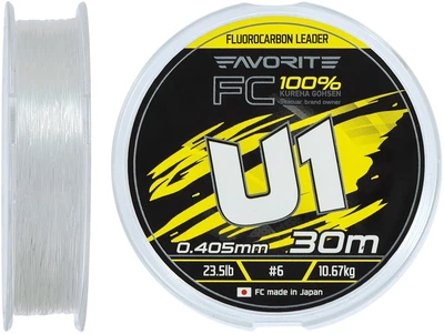 Флюорокарбон Favorite U1 FC 30 м #6.0/0.405 мм 23.5lb/10.67 кг (16931218)