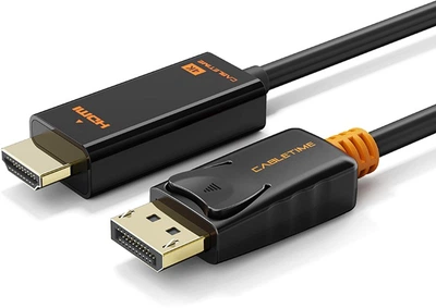 Кабель CABLETIME DisplayPort (M) – HDMI (M), 4K/60Hz, V1.2, 1.8 м (CD32K)