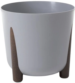 Вазон Lamela Frida пластиковий сірий 30 x 28.5 см (9272297) (5900119272297)