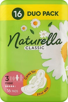 Гігієнічні прокладки c крильцями, 16 шт. - Naturella Classic Basic Maxi 16шт (807466-31018642)
