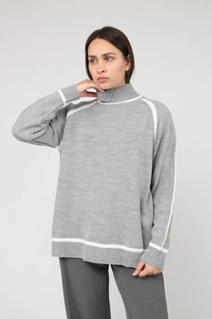 Свитер женский L/XL цвет серый YUKI ЦБ-00285746