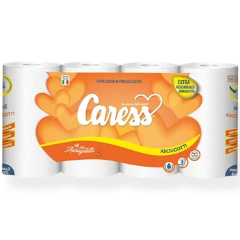 Паперові рушники CARESS ASCIUGOTTI, 2 шари, 4 рулони