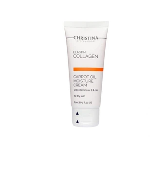 Christina Elastin Collagen Carrot Cream with Vit.A, E & HA Увлажняющий крем для сухой кожи 60мл