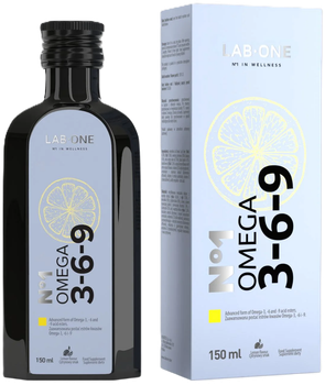Харчова добавка Lab One N°1 Omega 3-6-9 150 мл (5906630601530)