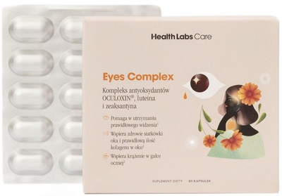 Suplement diety Health Labs Care Cyes Complex Wsparcie zdrowego wzroku 60 kapsułek (5906146792432)
