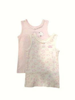 Майка 2 шт для девочки Chicco 090.11356.030 116 см Розовый/Белый