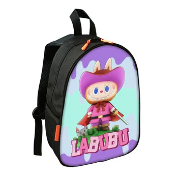 Рюкзак дитячий No Brand Labubu 34х27х13 см Різнобарвний (02762)
