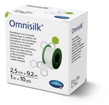 Пластырь фиксирующий шелковый Paul Hartmann Omnisilk 2,5 см х 9,2 м
