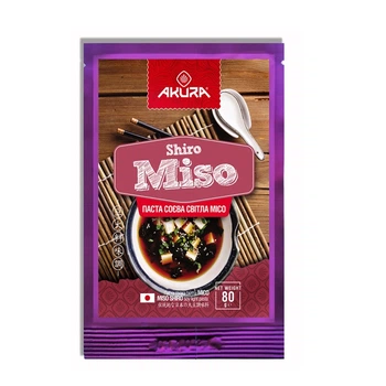 Паста соевая светлая Akura Shiro Miso 80 г
