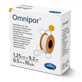 Пластырь фиксирующий бумажный Paul Hartmann Omnipor 1,25 см х 9,2 м
