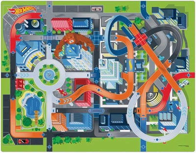 Mata edukacyjna dla dzieci Jumbo Imaginmat HOT WHEELS (0686141307507)