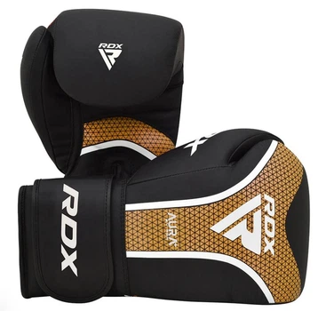 Боксерські рукавички RDX T17 Aura Black Gold 12 ун. (3516_403016)