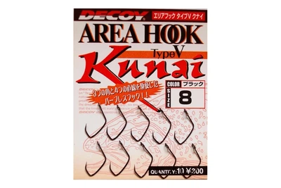 Крючок Decoy Area Hook V Kunai №8 (10шт/уп) (6102038003)
