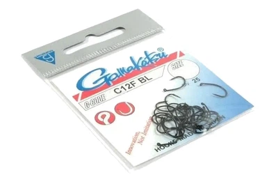 Крючки Gamakatsu C12 Barbless Black №14 (25шт/уп) (6108014003)
