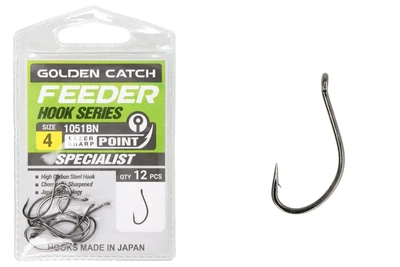 Крючки Golden Catch Feeder 1051BN №2(12шт) (6109001022)