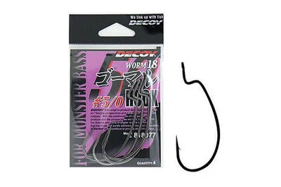 Крючки Decoy Worm 18 №5/0 4шт (6102004001)