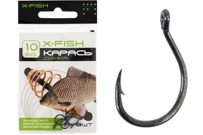 Крючки X-Fish Карась (донка) №14 (8 шт/уп) (6123004003)