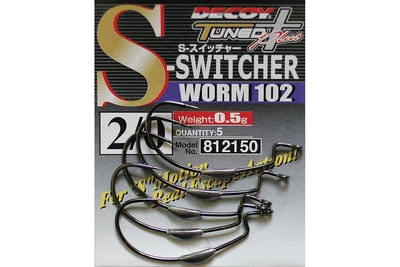 Крючки Decoy Worm102 S-Switcher №4/0 (4 шт/уп) (6102046001)