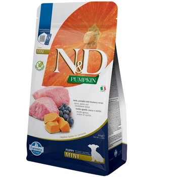 Сухой корм для щенков мини пород Farmina N&D Pumpkin Grain Free Puppy Mini Lamb & blueberry 800 г (С тыквой, Беззерновой, Ягненок и Голубика)