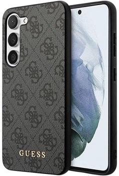 Etui plecki Guess 4G Metal Gold Logo do Samsung Galaxy S24+ Black (GUHCS24MG4GFGR)