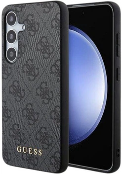 Панель Guess Hardcase 4G Metal Gold Logo для Samsung Galaxy S24 Black (GUHCS24SG4GFGR)