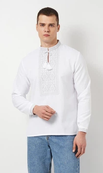 Вишиванка чоловіча vishivano4ka 344-1 52 біла