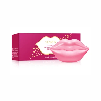Маска патчі для губ із гіалуроновою кислотою в банці Venzen Double Moisturizing Lip Mask, 60 г/20 шт.