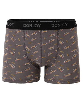 Трусы-боксеры мужские DONJOY DJ104HOTDOG M Хот-Доги на сером (6941904809603)