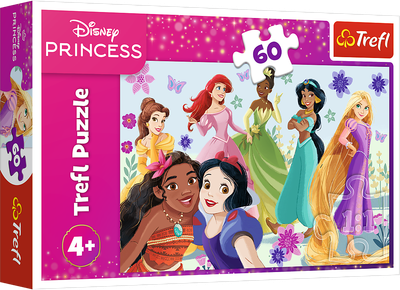 Пазли Trefl Disney Princess Принцеси в дії 60 деталей 17409 (5900511174090)