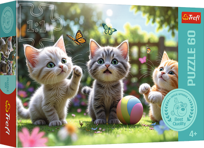 Пазл Trefl Три кошеняти 60 деталей 17412 (5900511174120)