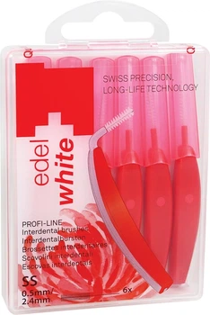 Щітки Edel White Profi-Line для міжзубних проміжків SS 0.5/2.4 мм 6 шт (7640131973212)