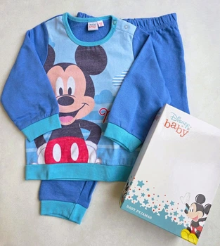 Детская теплая пижама на байке Disney 98 см (30 мес) цвет Blu AZUL 348196