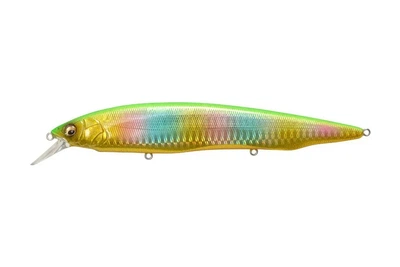 Воблер Megabass Kanata SW 160F 30г, цвет: GG GOLD LIME RAINBOW (4119057005)