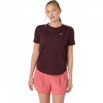 Футболка ASICS ROAD SS TOP S бордовый c-2012C969-600