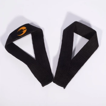 Кистьові ремені для тяги GASP Olympic lifting straps Чорні