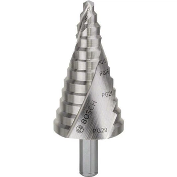 Ступенчатое сверло Bosch HSS, 12 ступ., 6-37х93 мм, PG7-PG29 (2608587428)