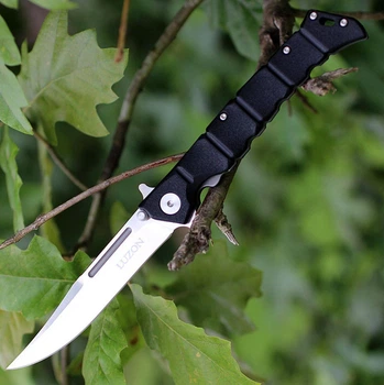 Ніж складний Cold Steel Medium Luzon Black GFN 4" 8Cr13MoV ,чорні накладки ,клинок Satin ,Luzon Medium (CS20NQL)