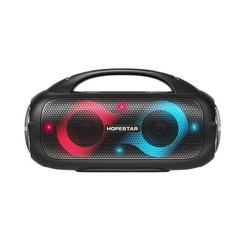Портативная колонка HOPESTAR A50 PARTY LED, IPX5, TF, TWS, AUX, USB, BT5.0, 2x40W, 8800mAh, 8h, Black