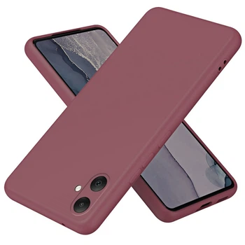Чохол Fiji Full Soft Premium для Samsung Galaxy A07 (A075) протиударний бампер з мікрофіброю Bordo