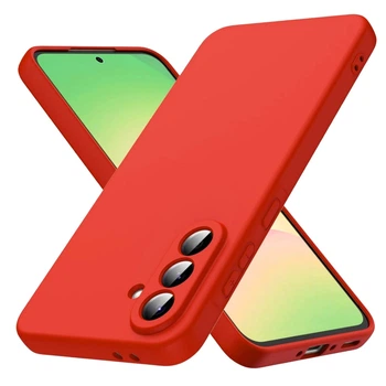Чохол Fiji Full Soft Premium для Samsung Galaxy A57 5G (A576) протиударний бампер із мікрофіброю Red