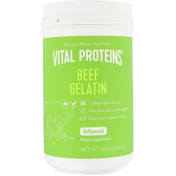 Желатин говяжий, Beef Gelatin, без вкуса, порошок, 465 г Vital Proteins 000318081