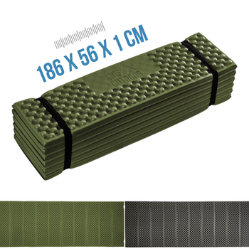 Каремат складаний гармошка SKIF Outdoor Transformer оливковий (186х56х1)