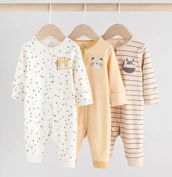 Комплект дитячих комбінезонів сліпів Baby Footless Character Sleepsuits 3 штуки (9-12 місяців) 74-80 см