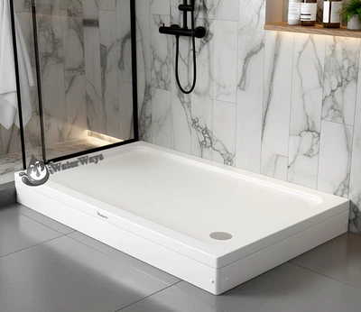 Душовий піддон Shower Mode 120х90х15 см прямокутний з передньою панеллю металевим каркасом