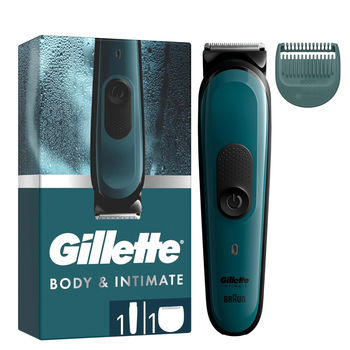 Водонепроницаемый триммер для интимной зоны Gillette Intimate i3 (триммер, 1 насадка-гребень)
