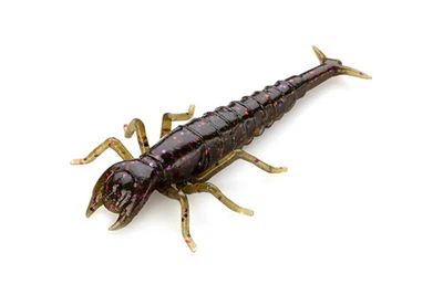 Силікон FishUP Diving Bug 2" (8шт/уп), колір: 050 Green Pumpkin Brown/Red & Purple (4307514050)