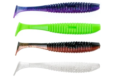 Силикон Angry Baits Shiner 4" (4шт/уп), цвет: 26 AB MIX2 (4332006019)