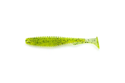 Силікон FishUP U-Shad 4" (8шт/уп), колір: 055 - Chartreuse/Black (4307523055)