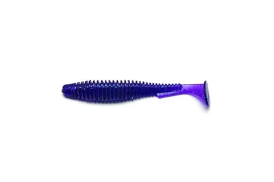 Силикон FishUP U-Shad 2.5"/ 9шт, цвет: 060 Dark Violet/Peacock & Silver (4307509060)