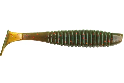 Силикон Angry Baits Shiner 4" (4шт/уп), цвет: 08 Motor Oil UV (4332006016)